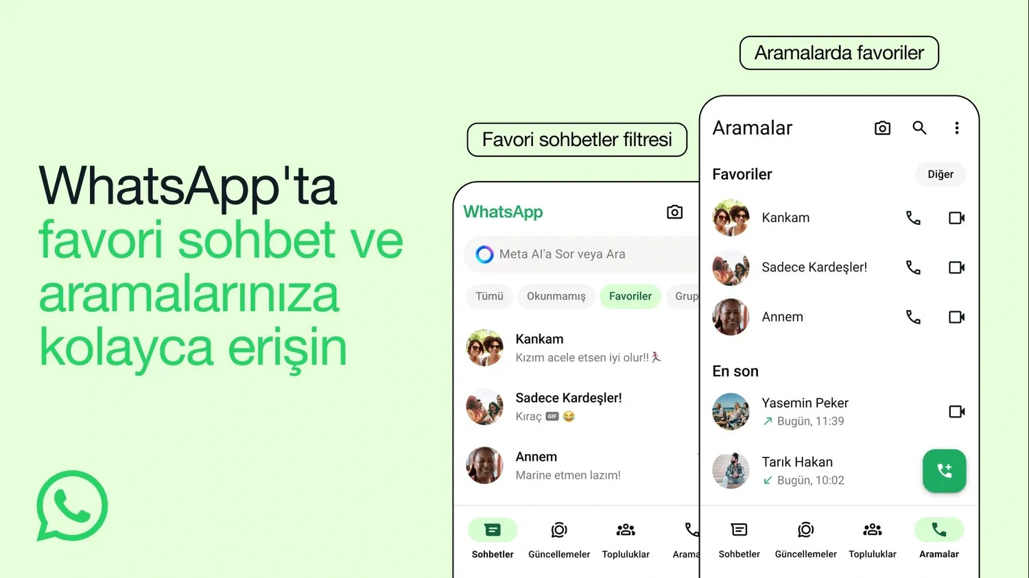 whatsapp favoriler özelliği nedir