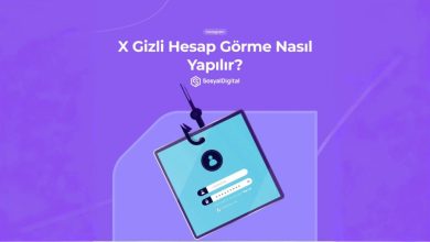 X gizli hesap görme