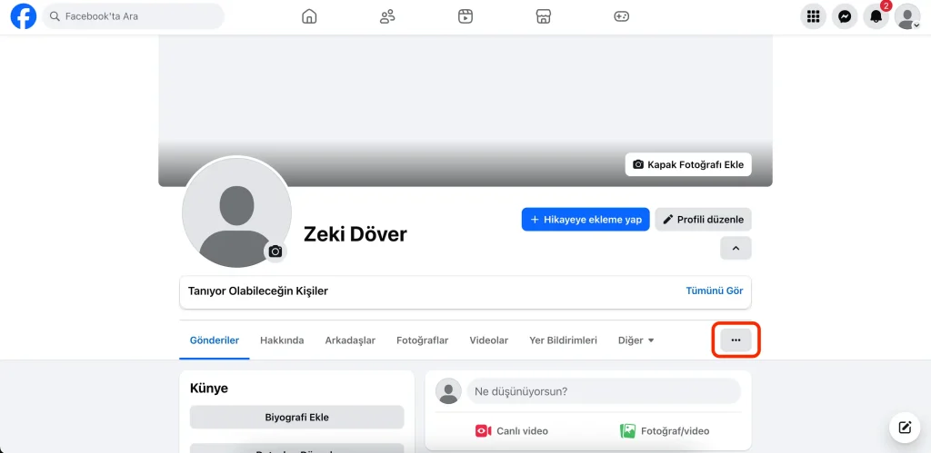 facebook profil kilitleme bilgisayar