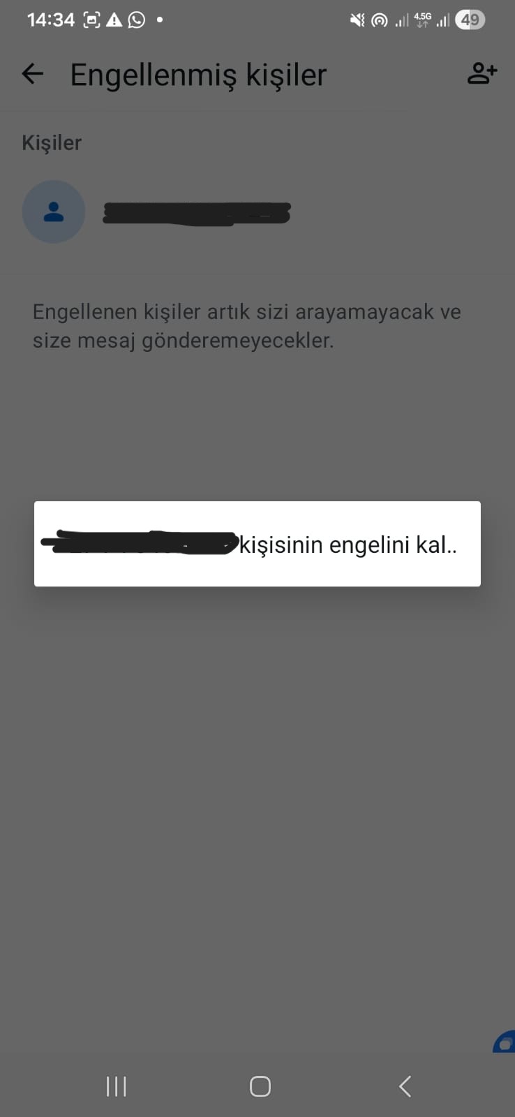 WhatsApp Engellenenler Listesi Nasıl Silinir?